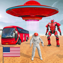 Mars Battle: Bus Robot Game 3D