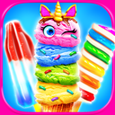 Rainbow Unicorn Glitter Ice Cream - Cooking Games