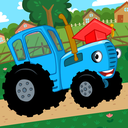 The Blue Tractor: 123 Learning Games for Babies!