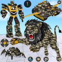 Flying Tank Robot Lion Game