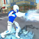 Snow Storm Super Human: Flying Ice Superhero War