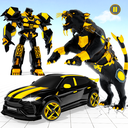 Panther Robot Police Car Games