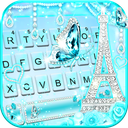 Diamond Paris Butterfly Keyboard Theme
