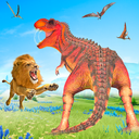 Wild Lion vs Dinosaur: Animal Battle Simulator