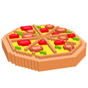 Food 3D Color by Number: Voxel Coloring Book Pages