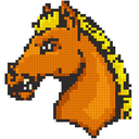 Horse Color by Number-Pixel Art Draw Coloring Book