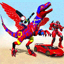 Flying Dinosaur Robot Car Transform: Dino Games