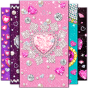 Diamond Hearts Wallpaper