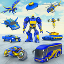Multi Robot Car Transform Bat: Bus Robot Games