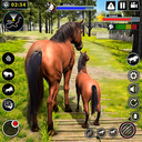 Wild Horse Family Simulator : Horse Games
