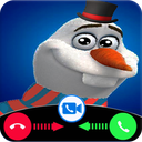 snowman video call and chat simulation game