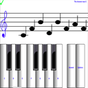 (light) learn sight read music notes piano tutor