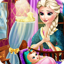 Game Elsa and baby