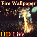 پس زمینه زنده آتش HD Fire
